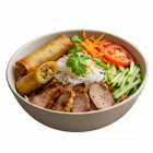 Vietnamese Grilled Pork & Spring Rolls / Bún Thịt Nướng Chả Giò
